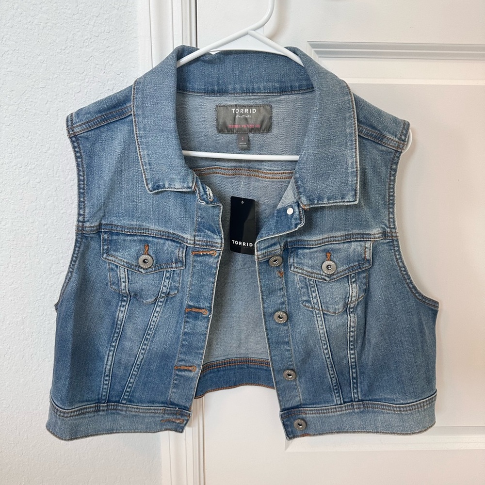 Torrid Blue Denim Vest